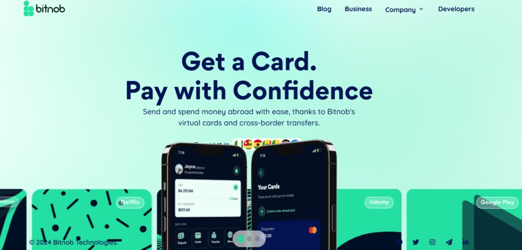 Bitnob is a cryptocurrency wallet designed specifically for the African market. 