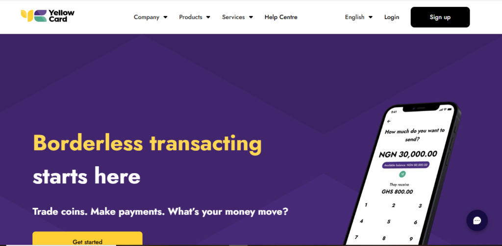 Yellow Card is one of Nigeria’s most popular crypto exchange platforms.